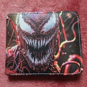 New Spiderman venom marvel comic anime manga leather wallet